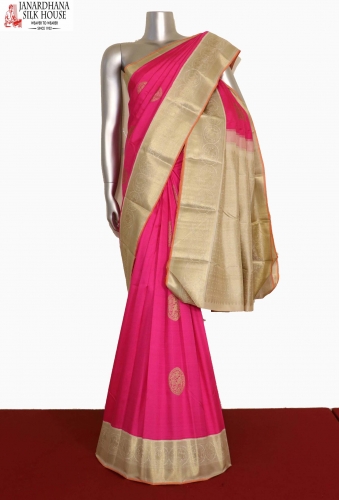 Grand Wedding Pink Kanjeevaram Silk Saree